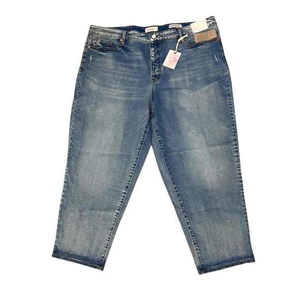 Jessica Simpson Women's Halfway There Throwback Vintage Straight Jeans, Size 22W - Picture 1 of 13